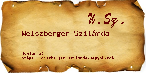 Weiszberger Szilárda névjegykártya